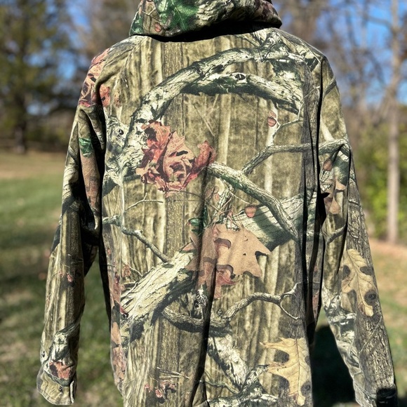 Mossy Oak Break-Up Infinity Camouflage Hunting Jacket Coat Hooded Men’s XL 46-48 - Picture 3 of 8
